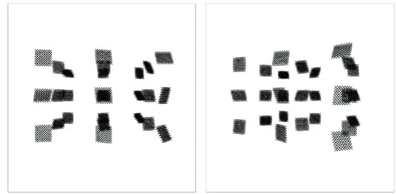 Fig. 2. (a) horizontal rotation range; (b) vertical rotation range 