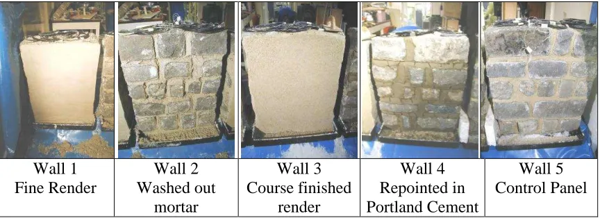 Figure 3 Finished walls. View from Climate Side of Chamber  