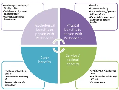 Figure 5: Benefits of social care (preventive benefits in bold) 