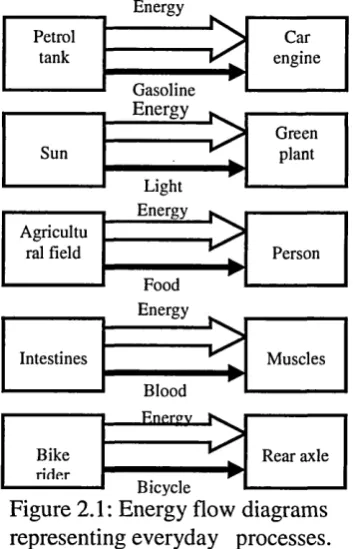 Figure 2.1: Energy flow diagrams 