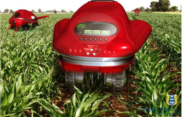 Figure 2, Small robots may treat individual plants (Courtesy Harper Adams University)