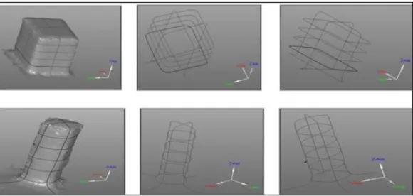 Figure 9. Generated horizontal and vertical sections for other reference objects. 