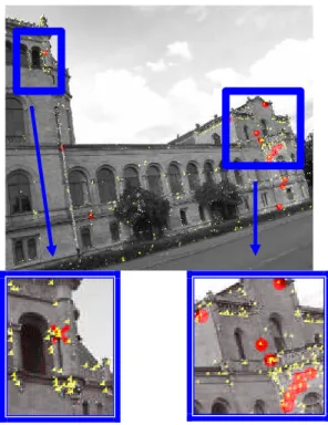 Figure 8: Discrete orthoimages of true and false corresponding  candidates 