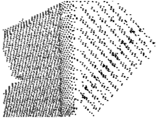 Figure 3-3: Laser points with different point density 