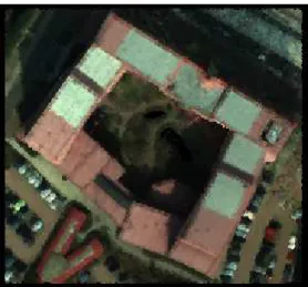 Figure 4-4: Coloured point clouds of ITC building (a) before applying filter and (b) after applying filter 