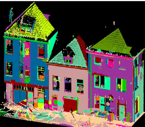 Figure 4-5: Segmented point clouds of Vlaardingen data 