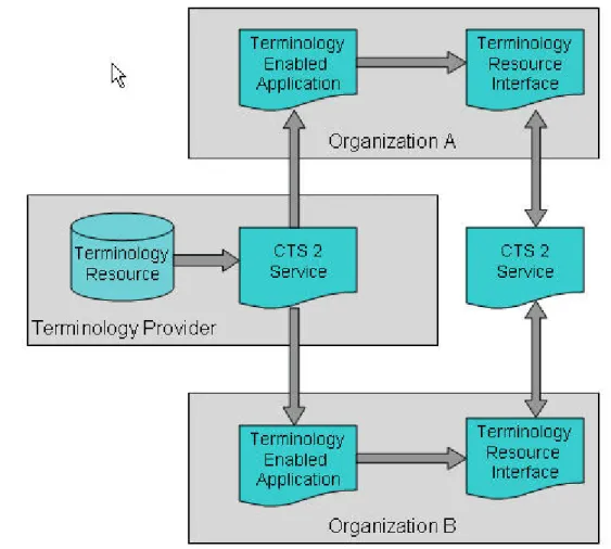 Figure 2.4-2 Multi Organizational access to a CTS 2 Service  306 