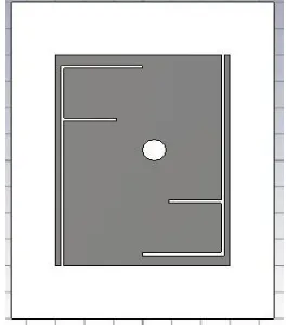 Figure 8: Top view of the proposed antenna 