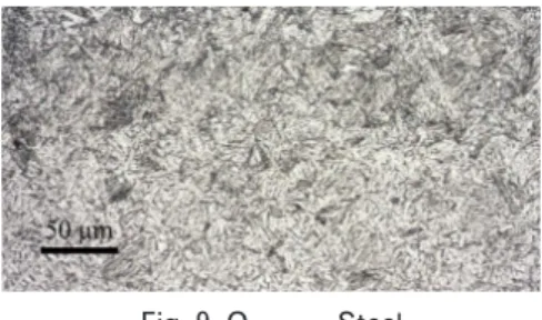 Fig. 8  shows  the  microstructure  of  the  Q 900+850   Steel  specimen.  The  microstructures  of  Q 900+850   and  Q 900+800
