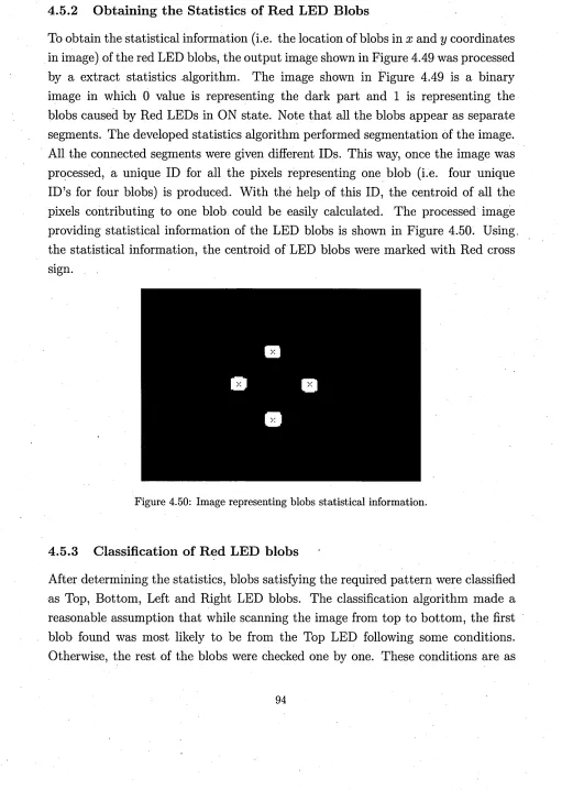 Figure 4.50: Image representing blobs statistical information.