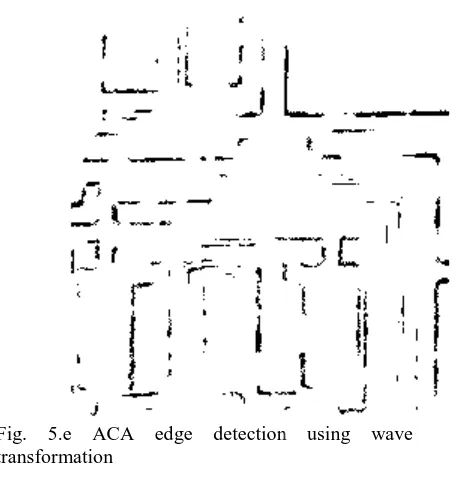 Fig. 5.e ACA edge detection using wave transformation ACA edge detection using wave 