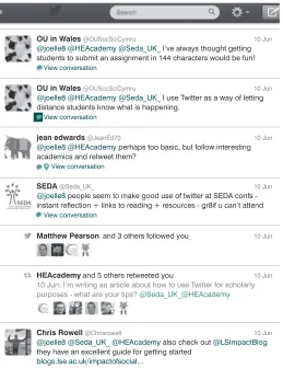 Figure 2   Joelle’s ‘call for ideas’ and responses