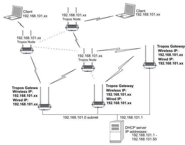 Figure 11  Basic Tropos router wireless network