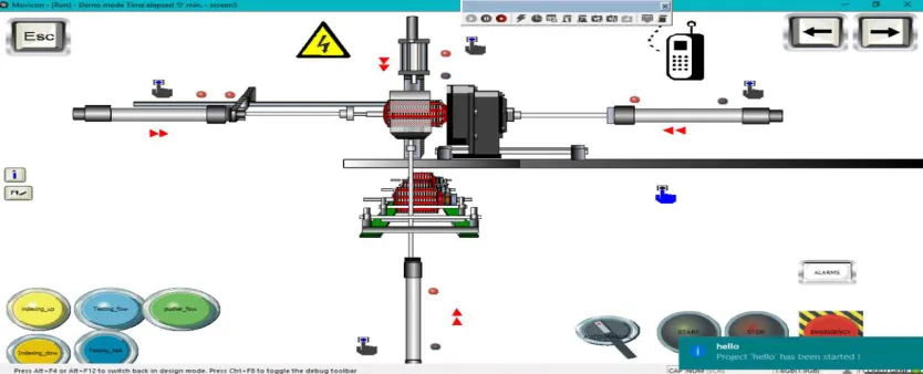 Fig.7. Working design of armature testing machine 