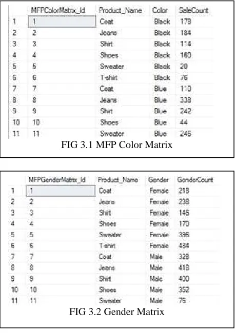 FIG 3.1 MFP Color Matrix 