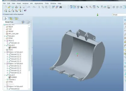 Fig. 1.bucket structure with adapter and hinged plate  