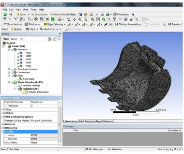 Fig. 6. Total deformation for existing bucket  