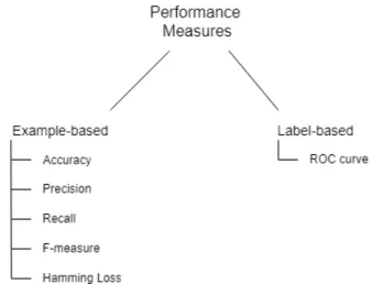Figure 5.1: Performance measures for multi-label classification.
