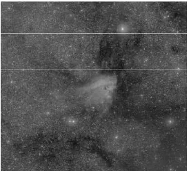 Fig 5.1 : A one square degree mosaic of the m17 region of the sky. 