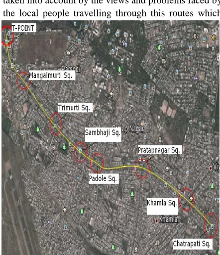 Fig. 1 Layout plan for traffic study
