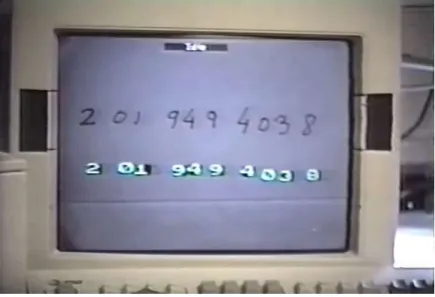 Figure 3 Handwritten digit recognition with a back-propagation network. (38) 