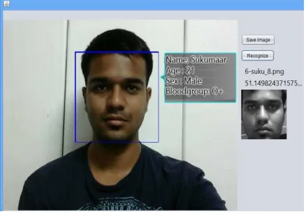 Fig. 7 shows how we can augment the reality with the help of a person’s information. Here it is a video and help of some sort of id which is directly related to algorithm is detecting, recognizing person’s face and then augmenting the reality with the digi
