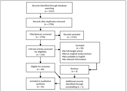 Fig. 2 A flowchart of the publication selection process