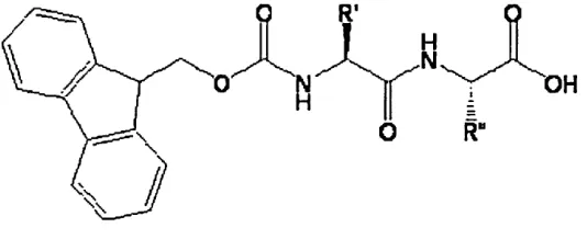 Figure 2.1: Generic molecular structure of Fmoc-dipeptide.