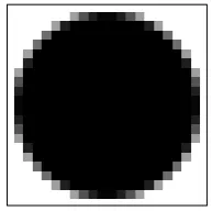 Figure 2.3: Low resolution image of a circle