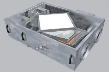 Figure 4: Squrbo Xbox Horizontal Ecosmart Heat Recovery Unit, Nuaire (2010) 