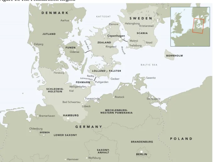 Figure 1.1 The Fehmarnbelt Region 