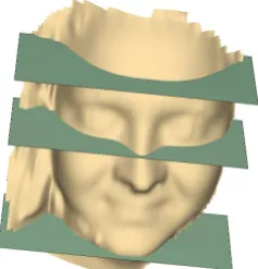 Figure 1: Original 3D mesh with 48,672 vertices and 78,043faces. The size of the ﬁle (OBJ format) is 4.83MB withtexture mapping and 4.0MB with no texture.
