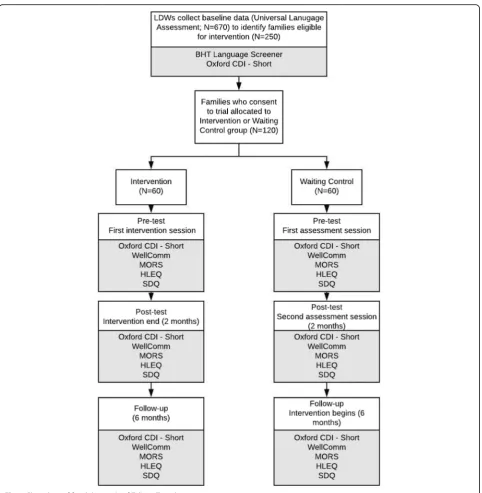 Fig. 1 Flow chart of feasibility study of Talking Together programme
