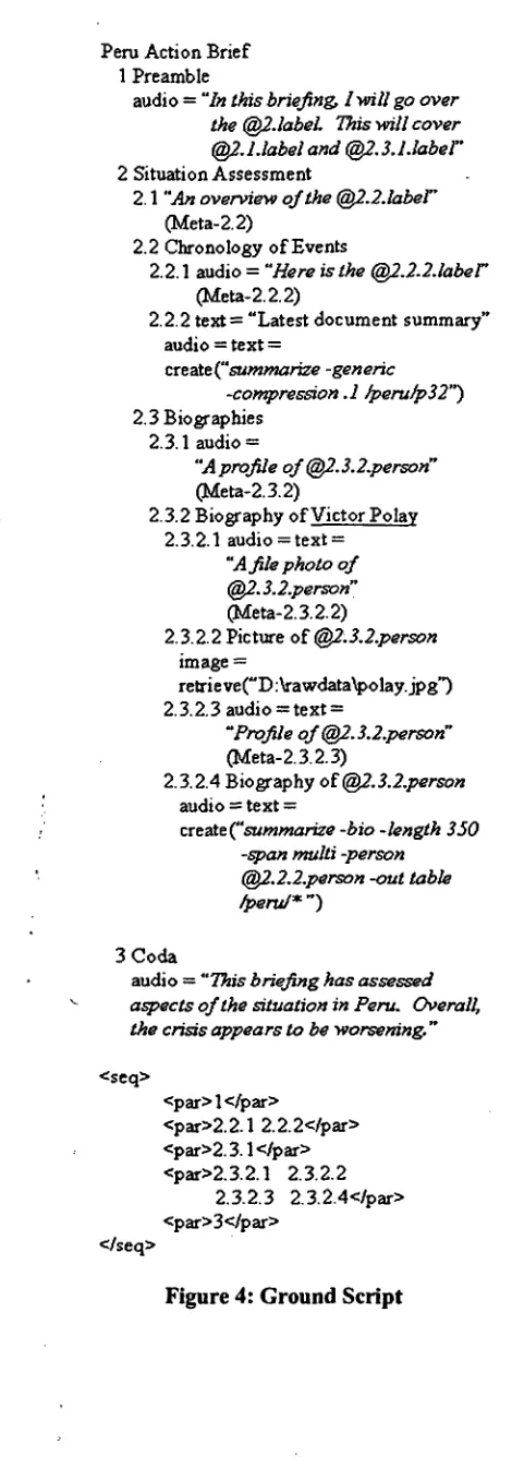 Figure 4: Ground Script 