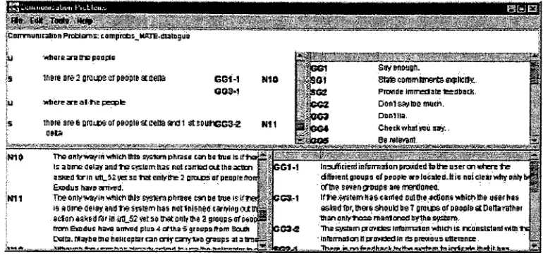 Figure 2. Excerpt of the internal XML representation of the annotated dialogue shown 