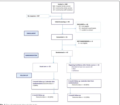 Fig. 1 Flow of participants through the study