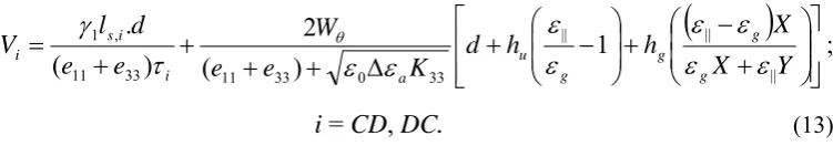 Figure 15 shows the experimental V curves for two further grating shapes  