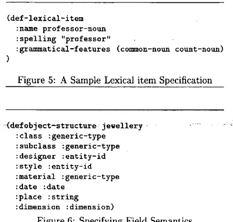 Figure 6: Specifying Field Semantics 