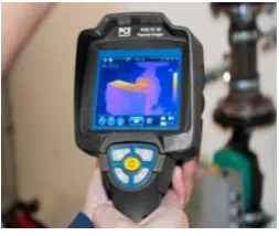Fig 4 show thermal camera attached with  machine 