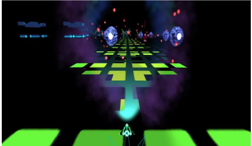 Figure 10. Floor lights to help the player once the sound is localized. 