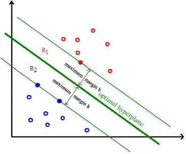 Fig 5: SVM Optimal hyperplane 