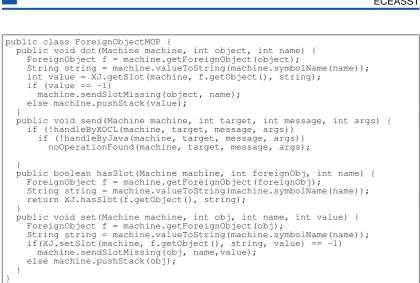 Figure 4: A Basic Java MOP