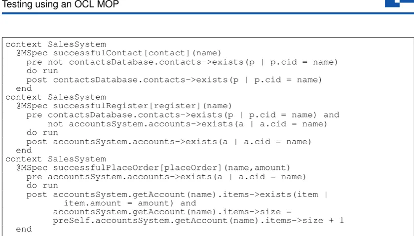 Figure 3: Sales System Speciﬁcations