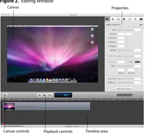 Figure 2. Editing Window