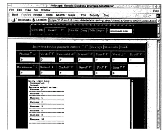 Figure 1: Database interface generator (JavaScript). 
