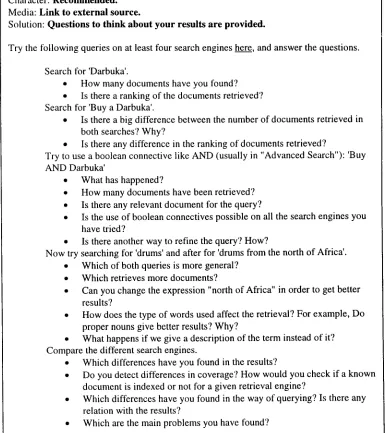 Figure 2: Exercise 2.0. Introduction to IR Engines. 