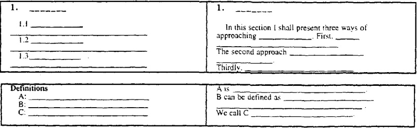 Figure 1: Formatting-based vs. discursive formulations 