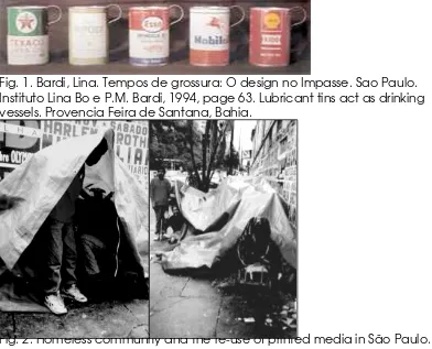 Fig. 2. Homeless community and the re-use of printed media in São Paulo. 