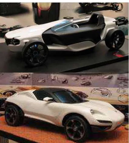 Fig. 7: comparison of two designs developed out extremely different concept understandings, by Andreas Zimolong and Roland Reitenbach  