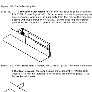 Figure 1-9. Rear Ground Plate Assembly PIN 03F4815. (Used if the floor is not raised.) 